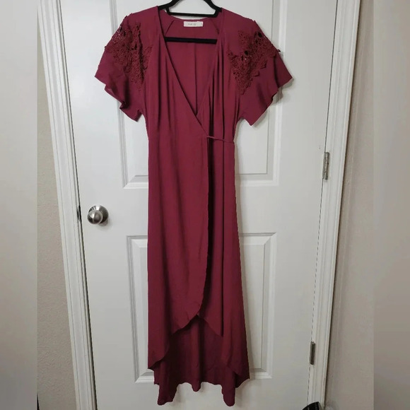⭐️ ⭐️ ⭐️ MOD REF - The Amber Dress, Burgundy - Picture 2 of 11